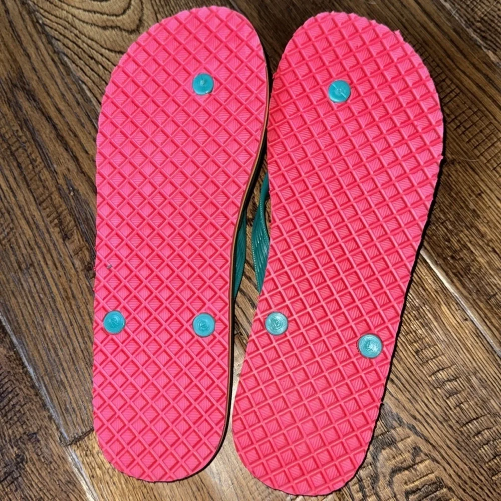 Locals Logo T Strap Flip Flops